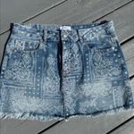 Forever 21  Bandana Denim Mini Skirt NWT Large  Photo 0