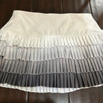 Lucky in Love Grey and White Pleated Tennis Golf Skirt Skort XS Black Photo 0