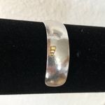22 kt gold silver Lisa Ceccorulli Vintage Cuff Bracelet Brutalist Minimalist Photo 6