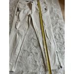 a.n.a  Womens Ankle Jeans Size 10 Modern Fit Embellished‎ Distressed Stretch Bone Photo 10