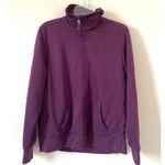 L.L. Bean Sherpa Lined Full Zip Hoodie Sweatshirt Jacket Purple Size Large Photo 0