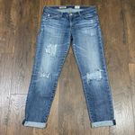 AG Adriano Goldschmied The Stilt Roll-Up Cigarette Skinny Distressed Jeans Photo 0