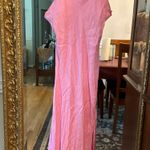 ZARA Pink Satin Maxi Dress Xs Photo 2