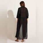 Vitamin A  Playa Maxi - Black EcoLinen, Size Large, $175 Photo 6