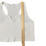 Aerie  White Waffle Knit Crop Tank Top Photo 6