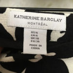 Katherine Barclay  Black‎ White Floral Skirt-F21 Photo 3