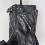 Mauritius Gila lamb leather faux sherpa lined motorcycle jacket size US 6 small Photo 10