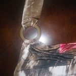 Papaya  L O-Ring Halter Brown Red Tulips Top Photo 4