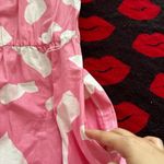 Vintage 80s Sears pink abstract puffy dress S Photo 6