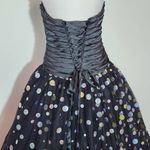 Anjali Black Strapless Ball Gown NWT Size 6 Formal Beaded Homecoming Dress Photo 8