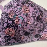 Torrid Dream Wire Free Lightly Lined Everyday Bra Size 44DD Purple Skull Rose Photo 4