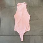 Abercrombie & Fitch Pink Soft A&F Ribbed Polo Sleeveless Bodysuit Photo 2