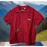 VTG Red Button Down Disney Pooh Tigger Shirt Embroidered Celebrate Stars 22W/24W Photo 0