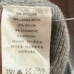 Reiss  Light Gray Knit Twist Neck Sweater Wool/Cashmere/Angora XS Photo 6