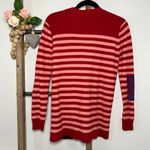 CAbi Style 5446 Long Sleeve Red Striped Picnic Cardigan Size Small Photo 3