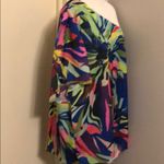 Gibson Latimer New  tropical oasis one shoulder top Photo 1