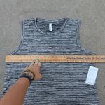 Athleta  Breezy Tank Black/Gray/White stripes size 1X NWT Photo 5
