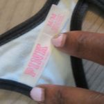 PINK - Victoria's Secret  aloha beaches sports bra pink nation pink crop in blue, black and white size medium. Photo 3