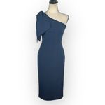 Dress the Population  Tiffany One-Shoulder Midi Dress Women's XS Blue NWOT Photo 1