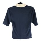 J.Crew  Premium Rib Short-Sleeve Polo Shirt Navy Blue M Photo 3