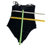 ASOS Navy Bodysuit Sparkly Velvet Lace Strappy Padded Underwire Bra Size 34 C Photo 5