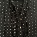 ZARA  Polka Dot Mini Dress Pearl Buttons Photo 4