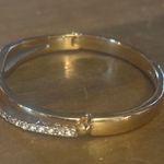 Anne Klein Crystal Criss Cross Hinged Bangle Bracelet Photo 3