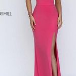 Sherri Hill Pink Prom Dress w/ Semi-Open Back Photo 0