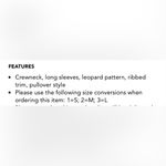 Maje  kolette leopard animal print crewneck burgundy mohair blend sweater 1 - S Photo 7