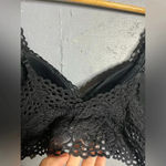 Aerie Black Eyelet Lace Bralette Size Small Photo 2