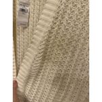 American Eagle  Medium Chunky Knit Open front Cardigan Sweater Cream NWT Flawed Photo 5