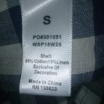 Shyanne  S Blue Checkered Crop Top Photo 5