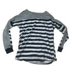 PINK - Victoria's Secret PINK size XS Victoria's Secret Striped Long Sleeve Tee with Sequin Dog Photo 1