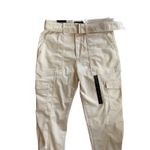 Banana Republic Belted Cargo Pants Wmns 10 Khaki Beige Utility Tapered Trousers Photo 9