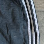 Adidas Black and White Sweatpants with Elastic Cuffs Photo 2