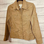 Jones New York Jacket Womens Small Brown Stretch Pockets Cotton Blend … Photo 0