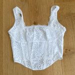 Victoria's Secret Pink Corset Top Semi Sheer Size S White Photo 0