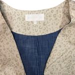 Souk Indigo Leopard Print Blazer Top Tan Size M Photo 1