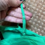 EXPRESS  Kelly Green Linen Tank Top SZ M Crop Holiday Xmas Vacation Dressy Lined Photo 3