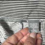 Ny Collection Black White Striped Skirt w/ Embroidered Hem | Size 6 Photo 5