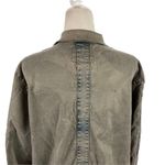 True Religion Women's Military Green Distressed Parka Jacket Size Large Photo 12