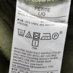 Banana Republic ‎ Olive Green Linen Blend Utility Romper Large Petite LP Photo 7