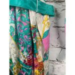 Vintage Anne Crimmins for UMI Collection 100% silk floral dress w/ scarf Belt 12 White Photo 5