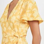 Joie 💕💕 Amelian Dress ~ Citrus Yellow Floral Print XL NWOT Photo 4