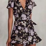 Cotton On  black floral wrap dress XS Photo 1