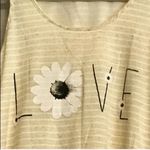 Moa Moa  LOVE Sleeveless Tank Top Blouse Layered Medium Stripes Boho Bohemian Photo 1
