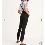 Madewell Black Denim Skinny Overalls in Washed Black Size XS Photo 2