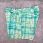 st. john's bay Blue Plaid Bermuda Stretch Bottoms Pants Shorts Cotton 14 Photo 2