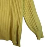 Aerie Womens Tunic Sweater Size M Yellow Oversized Long Sleeve Round Neck NWT Photo 4