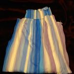 Beautiful Pastel Stripe Skirt Blue Size XL Photo 2